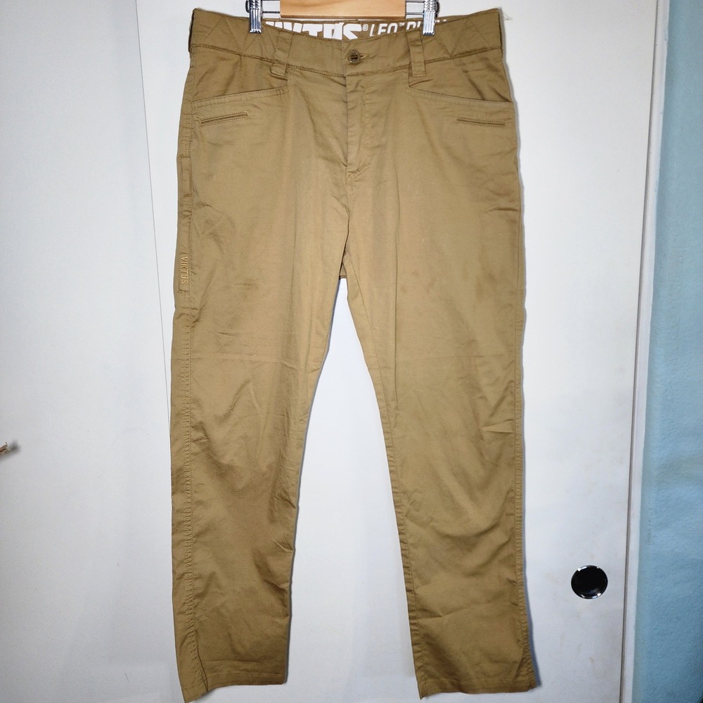 Viktos Leo Duty Pants Mens 34x30 Khaki Excellent Tactical Ripstop Utility Pocket